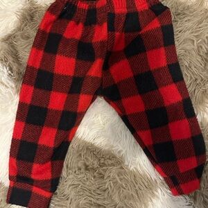 Red and Black Plaid Pants